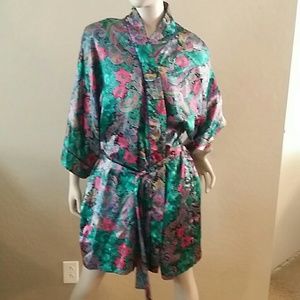 California Dynasty Paisley Print Robe